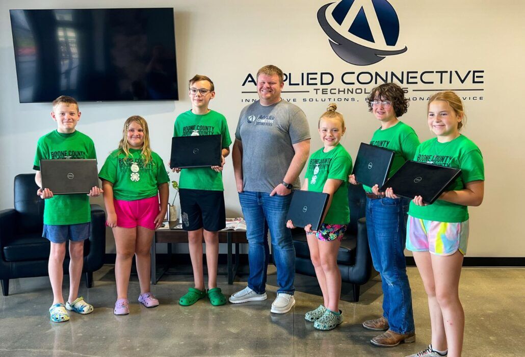 Bryce Molt With Albion's First Lego League Team View